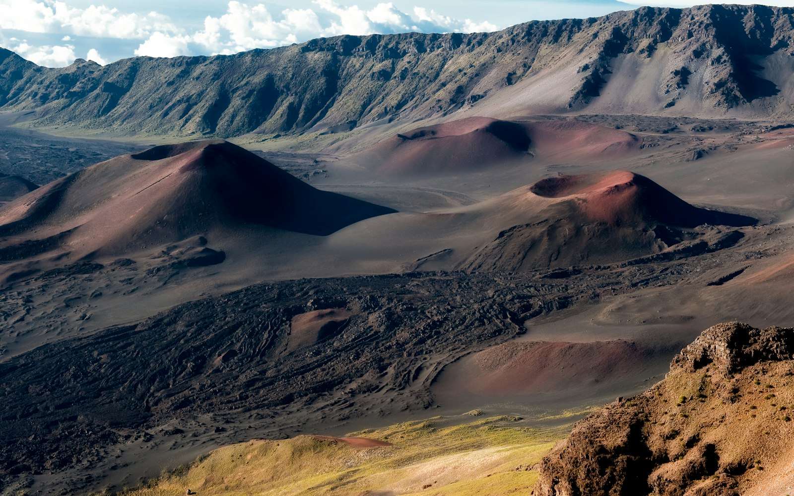 Cinder cones inside Haleakalā's summit valley